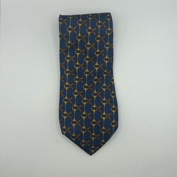Lancel Paris Monogram Logo Silk Tie - Picture 3 of 6
